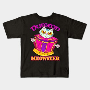 Cute Kitty Cat Dungeon Meowster Kids T-Shirt